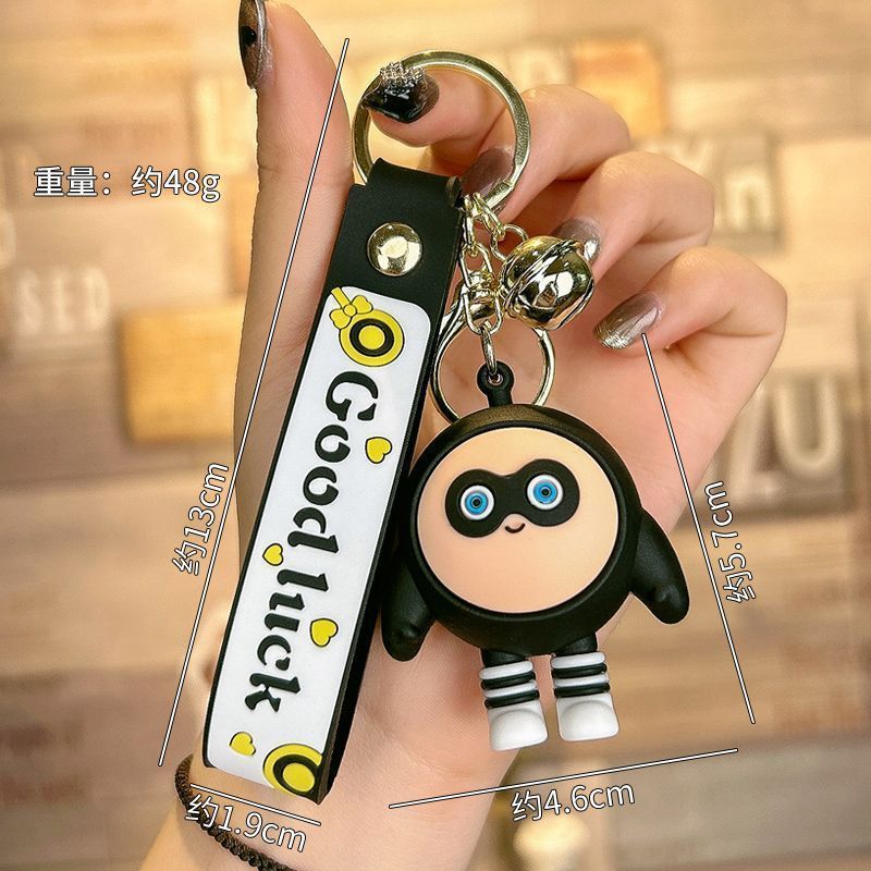 Huevo muñeca fiesta coche llavero bebé oso en línea celebridad mochila adornos perdido corazón oso coche llavero muñeca