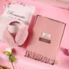 Pink scarf+earmuffs+long box