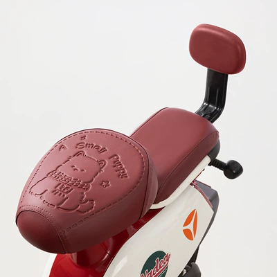 Simple Style Electric Vehicle Seat Electric car cushion - redfront-and-rear-backrest-cover