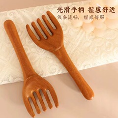 頭部經絡按摩梳五爪按摩器金絲檀木頭療撥筋棒抓頭皮大號加厚