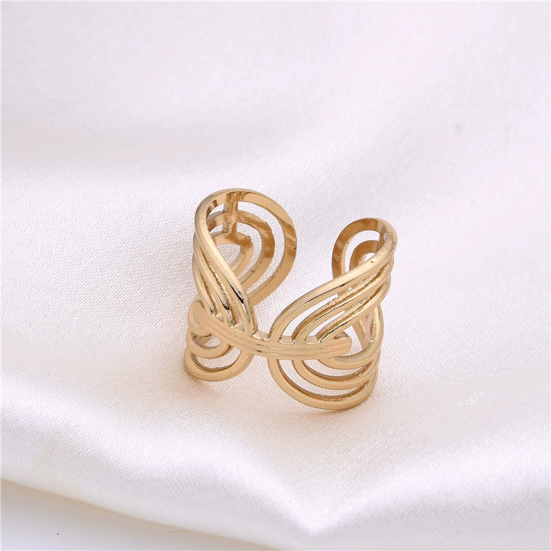 Fashionable ring for men and women, adjustable accessory, European style, Birthday gift