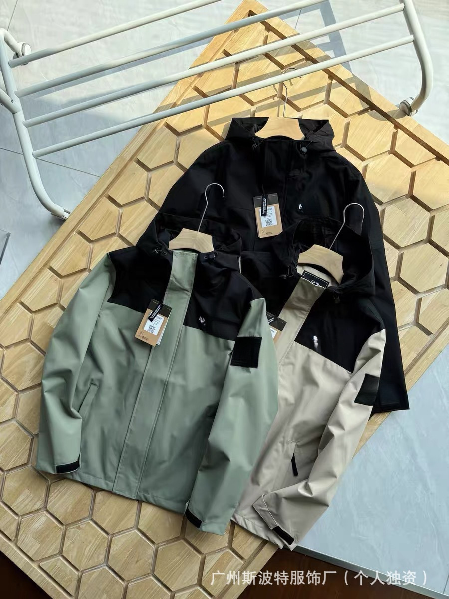 (Cross-border trading), autumn demi-season jacket, light and thin travel waterproof hoody, with embroidery