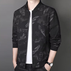 春秋季立领外套男士潮流中国风时尚夹克帅气休闲西装上衣服棒球服