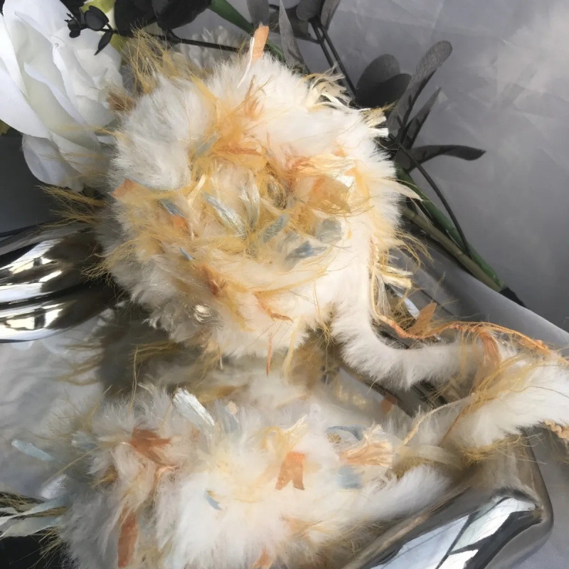 敦煌·舞姬 手编特色皮草线网红手混线毛线团风可编织50团