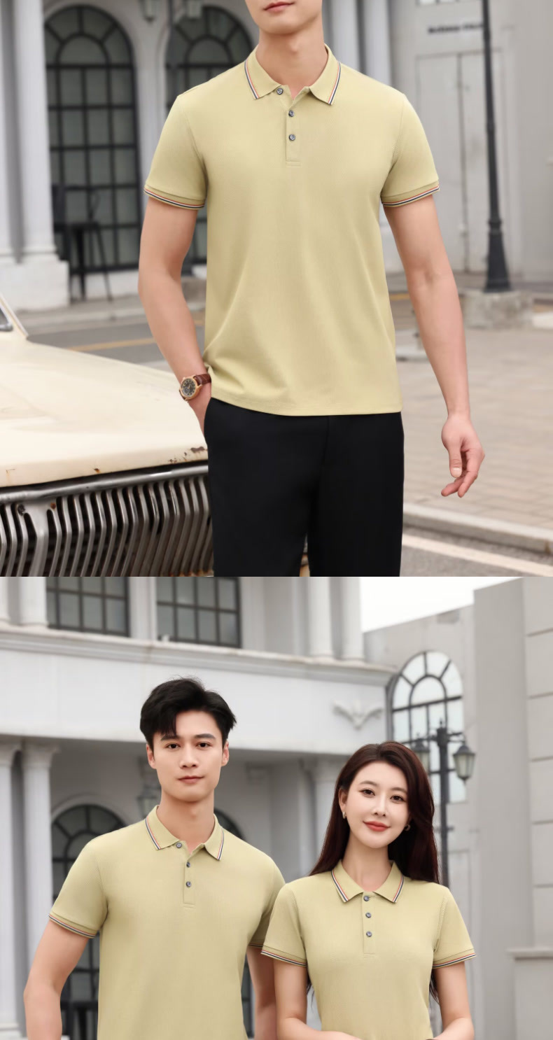Classic Men's Polo Shirt – Relaxed Fit Short-Sleeve Cotton T-Shirt, Versatile Casual & Semi-Formal Top For Everyday Wear​_viptrois.com