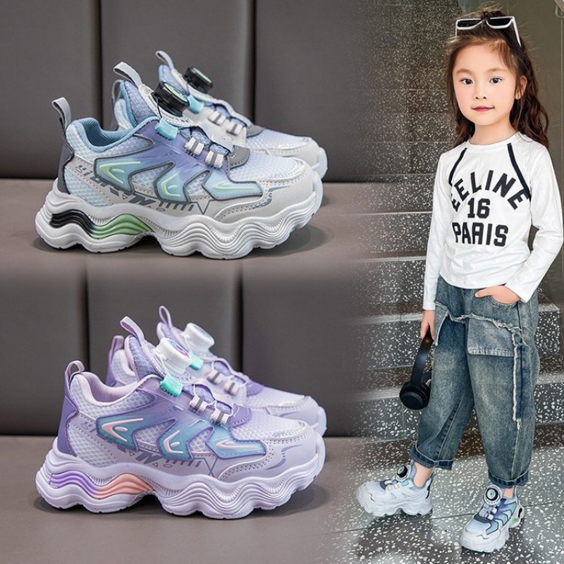 2024秋子供スニーカー男の子通気性ランニングシューズ女の子ソフト底カジュアルシューズ学生滑り止めツイストシューズ|undefined