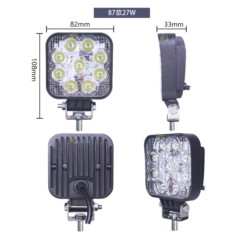 lámpara de inundación LED poli lámpara de carretilla elevadora carcasa lámpara de trabajo de automóvil carcasa de lámpara de automóvil accesorios de carcasa de lámpara de automóvil fundido a presión carcasa de lámpara de automóvil image 5