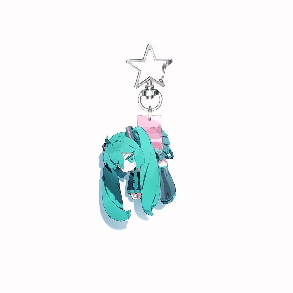 Hatsune Miku Peripheral Miku High-Looking Edgeless Acrylic Pendant Book Backpack Keychain Decoration Ins Student