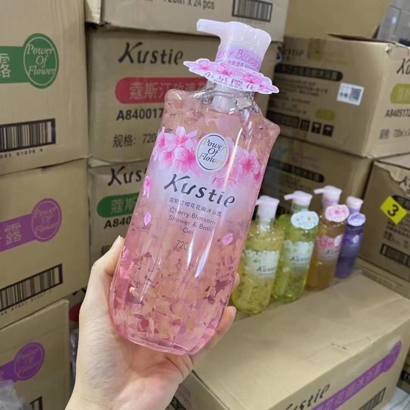 Sakura Petal Fragrance Shower Gel, Shampoo, Long-Lasting Fragrance, Gentle Cleansing and Moisturizing Shower Gel for Men and Women