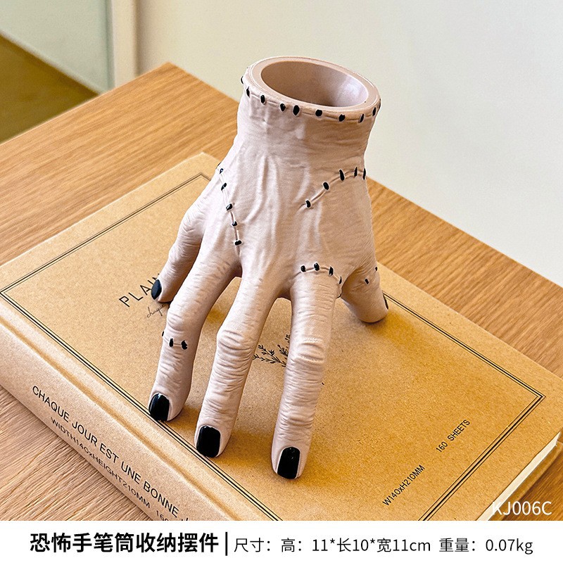 무서운 펜 홀더 보관 장식품