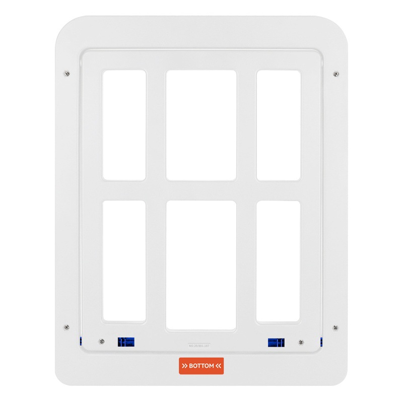 Suministros para mascotas, nueva puerta con mosquitera, puerta para gatos, puerta con mosquitera para perros, entrada y salida gratis, puerta a cuadros para mascotas, suministros para gatos