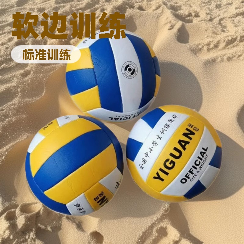 No. 5 Volleyball for High School Entrance Exams, Pvc Soft Leather, for Training and Competition, Customizable with Printing, Bulk Purchase for Schools