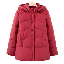 老年人冬季唐装连帽内里加绒加厚中老年女装棉服大码奶奶装棉衣