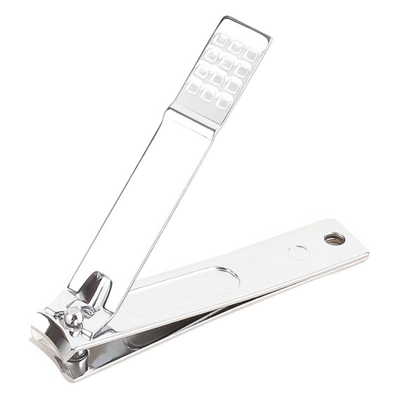 Square grain point nail clippers Yiwu in stock flat oblique mouth large small size nail clippers manicure tools single nail clippers