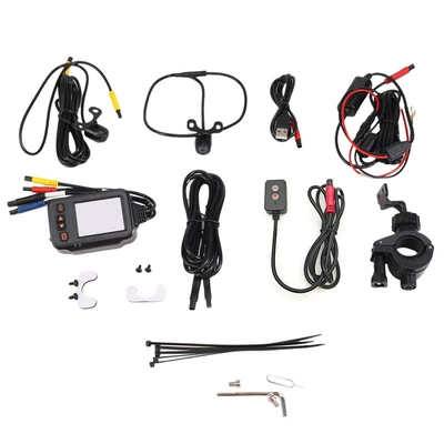 Motorcycle driving recorder, 1080P High-Definition Dual Recording - exclusively-for-cross-border-foreign-trade-no-memory-card-item-weight-and-size-see-details-host-wired-control-round-lens-round-lens-usb-power-supply-tools