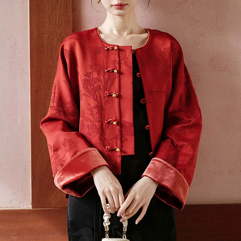 Шелковая куртка, 32, китайский стиль