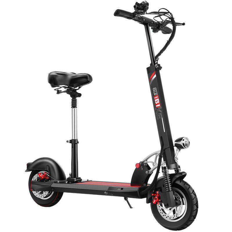 10inch Front Shock Absorption Small Electric Scooter for Adults Folding Two-Wheel Mobility Scooter Mini Battery Car