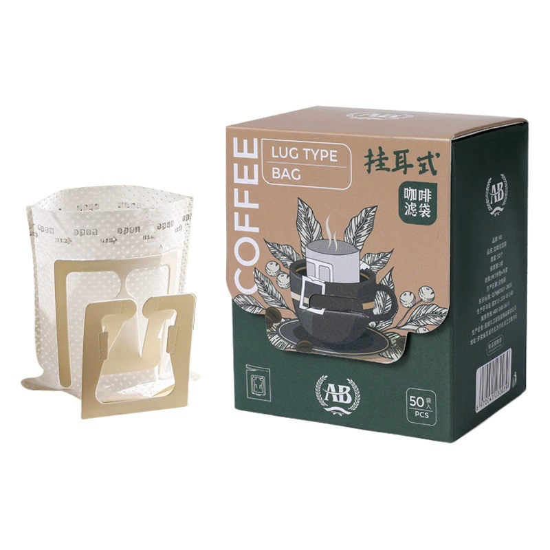 Фильтр для кофе бумажный ухо-Установленный Фильтр для кофе мешок ручной фильтр для кофе бумажный ухо-установленный мешок кофе родной древесины Non-сплетенная ткань