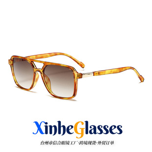 3427 double beam pilot sunglasses sunglasses European and American UV400 fashion cross-border foreign trade Amazon metal accessories