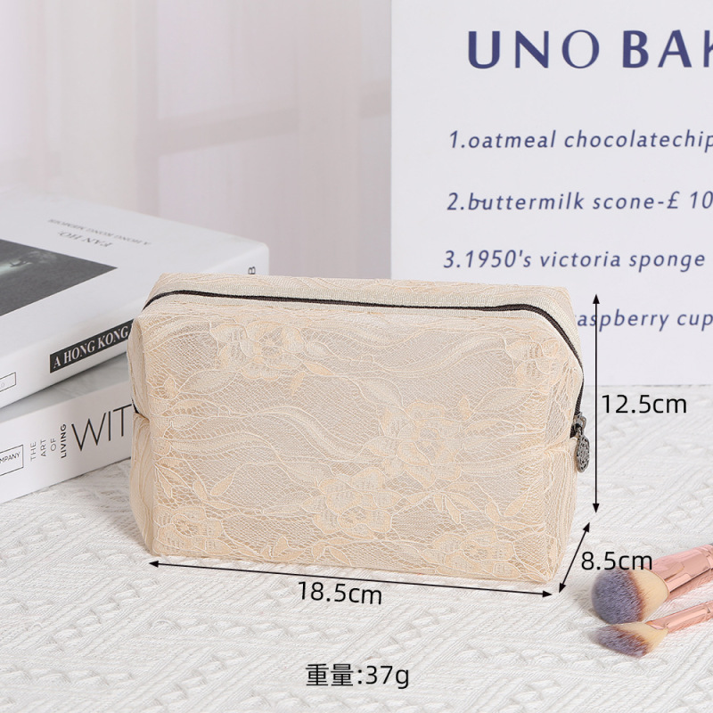高級化粧品バッグ 3 点セット、軽くて豪華な刺繍入り化粧品バッグ、ポータブルトイレタリーバッグ、大容量の口紅バッグ収納バッグ|undefined