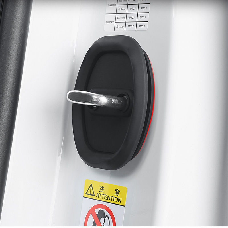 Cerradura de la puerta del automóvil amortiguador amortiguador amortiguador decoración interior accesorios de automóviles mayorista puerta amortiguador cubierta protectora antiaoxidable