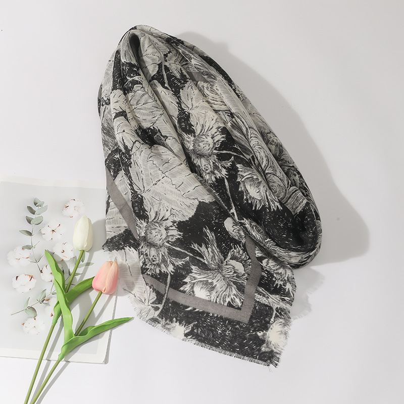 Nuevo 135*135cm simple todo partido algodón y lino sensación toalla cuadrada viajes protector solar Toalla de playa desgaste exterior decorativo chal