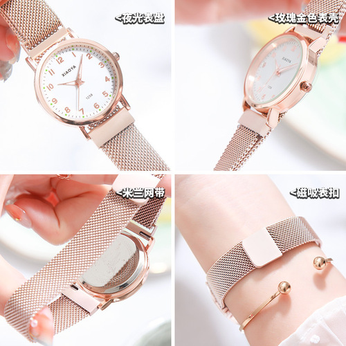 Xiaoya brand watch dropshipping cross-border hot selling quartz watch waterproof luminous student ladies watch female watch