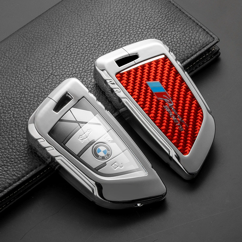 Горячая новинка, подходящая для BMW X5 X3 — чехол для ключа из настоящего карбона, подходит для 5-й и 3-й серий, универсальное покрытие для ключа