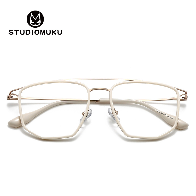 Gafas de madera STUDIOMUKU Estructura exquisita y montura de gafas de doble viga