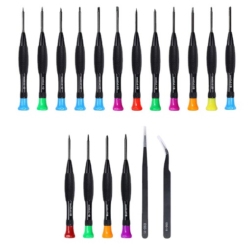 Fish scale pattern disassembly multi-purpose screwdriver tool set 18 pieces 18-in-1 set suitable for Android and Apple disassembly and repair