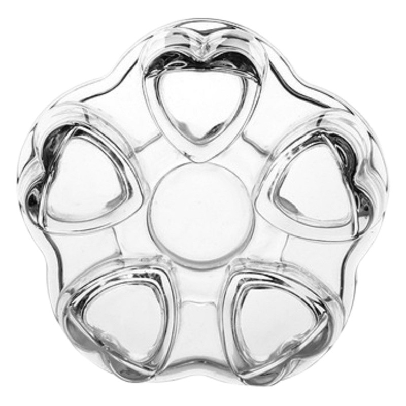 Fábrica al por mayor de cristal en forma de corazón base de calefacción de tetera de vidrio calentador de té bandeja de té ceremonia del té Accesorios