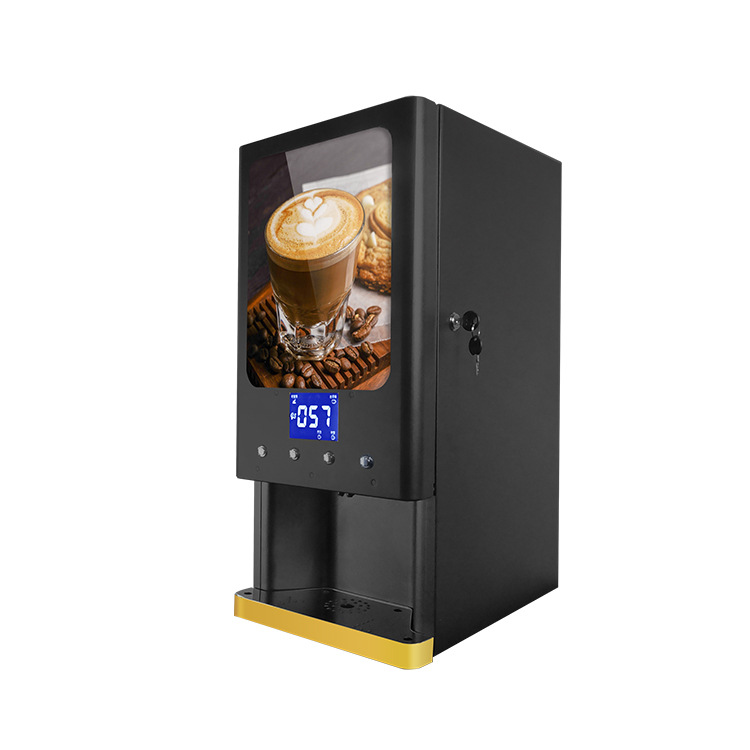 Máquina automática de té con leche instantáneo de escritorio, máquina de café, máquina comercial de bebidas, venta directa de fábrica