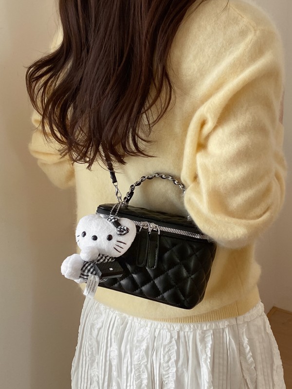 Bagos de mano de viento de fragancia para mujeres 2026 nueva moda cadena de diamante bolso de hombro ligero bolso de caja de nicho image 1