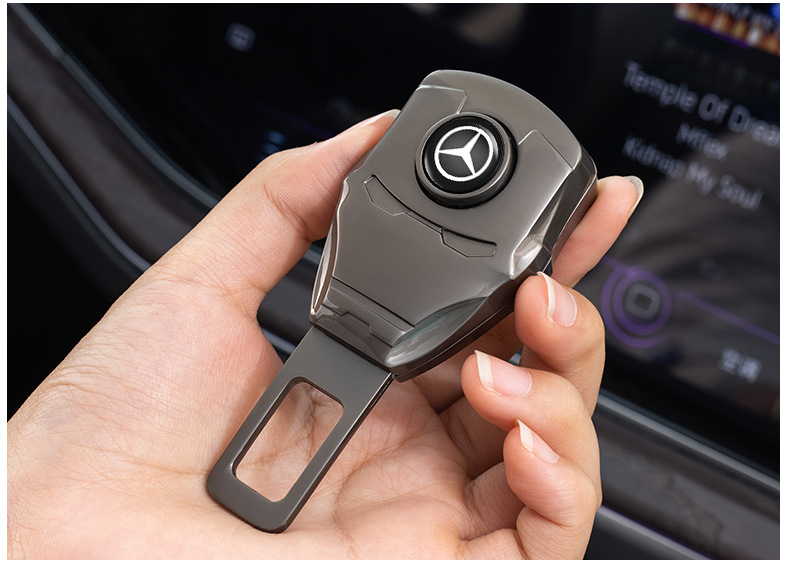 Car seat belt latch buckle head seat belt extender multi-function sub-female connector safety belt latch bayonet