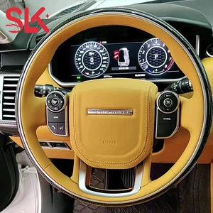Suitable for Land Rover Range Rover Sport Lanyun Carbon Fiber Peach Wood Steering Wheel Modification Cross-border Supply Factory Outlet