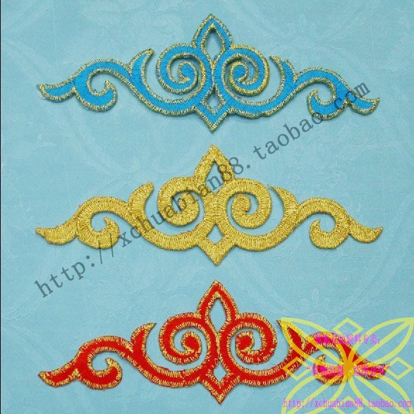 服装辅料 cosplay动漫礼服古装戏曲民族刺绣布贴补贴熨 3217#烫花