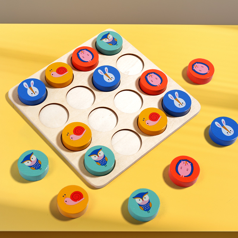Cross-border new wooden children's early education entry simple Sudoku game toddler Montessori Enlightenment intelligence customs clearance game