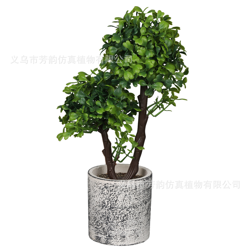 Planta de agua de lana de dos tenedores colgante de pared vertical transfronterizo planta verde artificial colgante de pared floral decoración suave Planta artificial boda flor falsa image 5