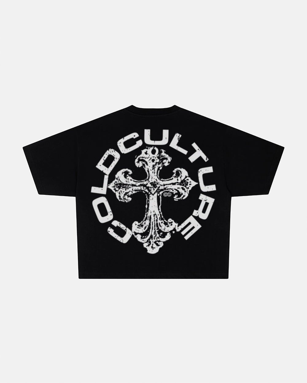 Cold Culture T-shirt Boxy Cross Logo Black