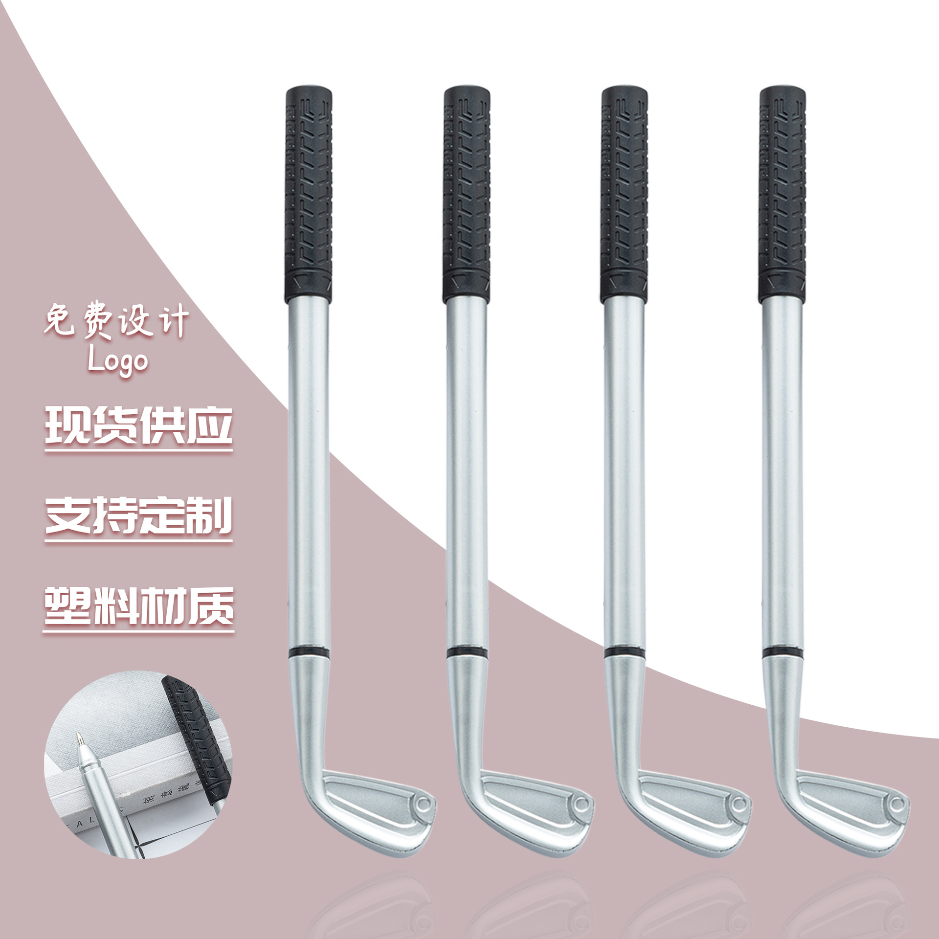 Nuevo bolígrafo de golf transfronterizo, bolígrafo de plástico de golf único, bolígrafo de regalo de golf