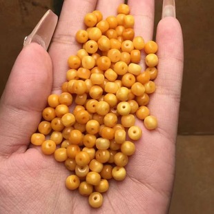 Natural Beeswax, Old Honey Flower Wax, Old Type Loose Beads, Waxy, Rich Texture, Clear Lines, Cultural Toys, Accessories, Ketang Jewelry