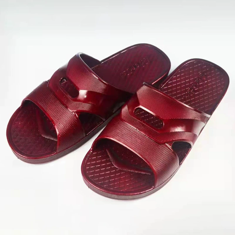 Оптовая продажа различных мужских домашних масляных тапочек для пожилых людей, для ванной, дома, неторопливо, выдолбленное слово