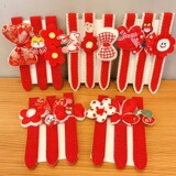 Детский комплект, ободок на липучке, аксессуар для волос, челка, наклейки, 3 шт