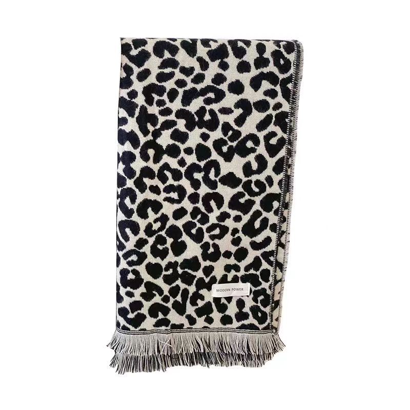 [흑백 대형 호피무늬]