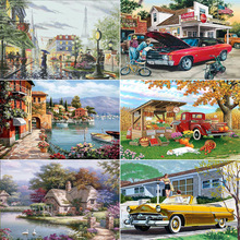 十字绣2025新款亚马逊TIKTOK跨境批发满绣爆款手工刺绣diy材料包