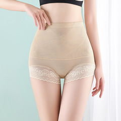 Slim-fit High-Waisted Breathable Shaping Underpant with No Roll Edge Abdominal Support and Hip Shaping Brief