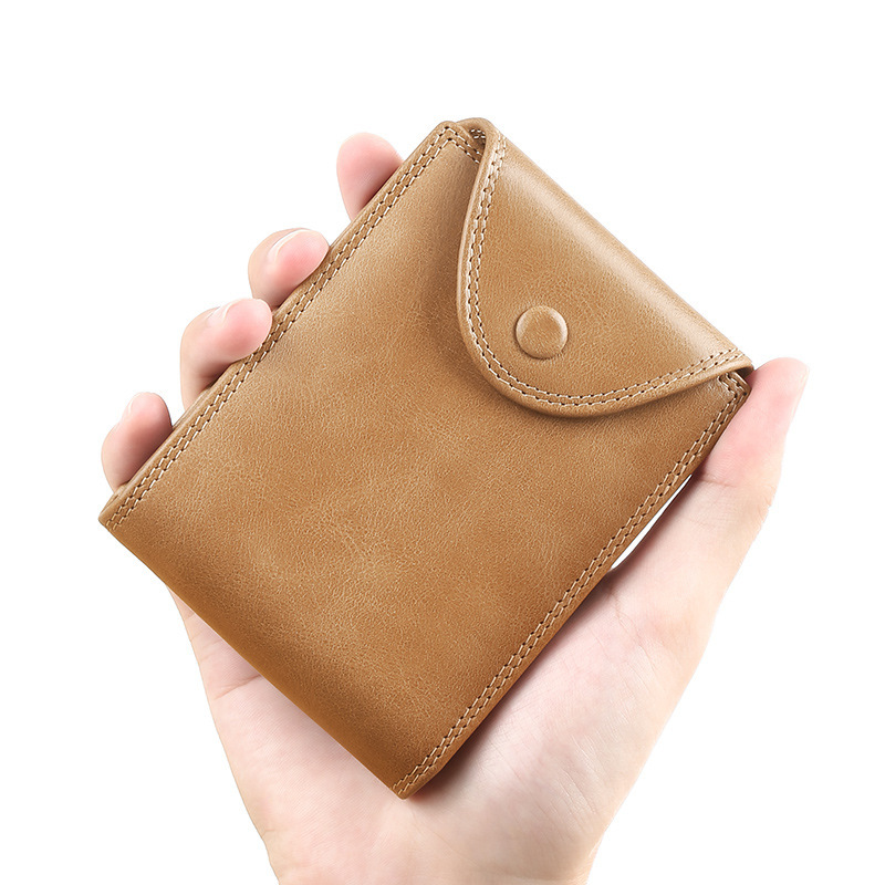 Funda de cuero para licencia de conducir de piel de vaca Paquete de tarjeta de identificación multifuncional para hombre Funda para tarjeta de licencia de conducir Clip de licencia de conducir de vehículo de motor delgado
