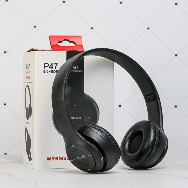 国境を越えた人気の P47 ヘッドマウント Bluetooth ヘッドセット重低音折りたたみワイヤレスヘッドセットギフト卸売工場直販|undefined