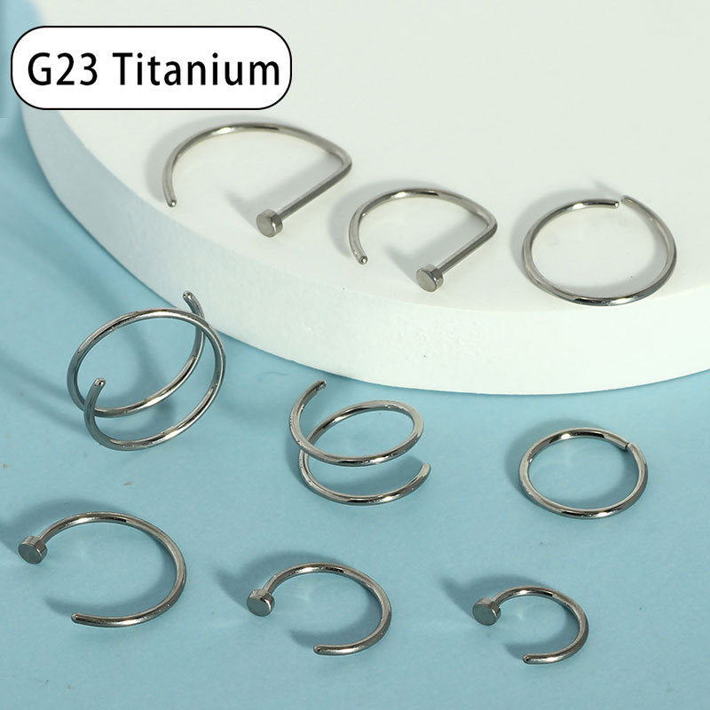 Labret piercing jewelry detail image