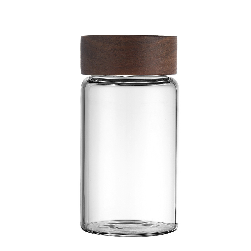 Almacenamiento de cocina al por mayor y sellado frasco de vidrio resistente al calor con alto contenido de borosilicato